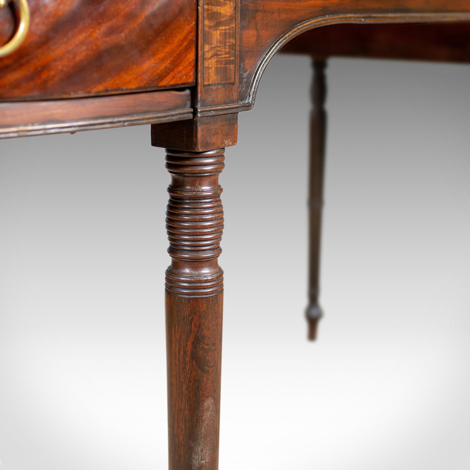 Antique Secretaire, Bow-Fronted Sideboard, Georgian, Mahogany, circa 1790 5