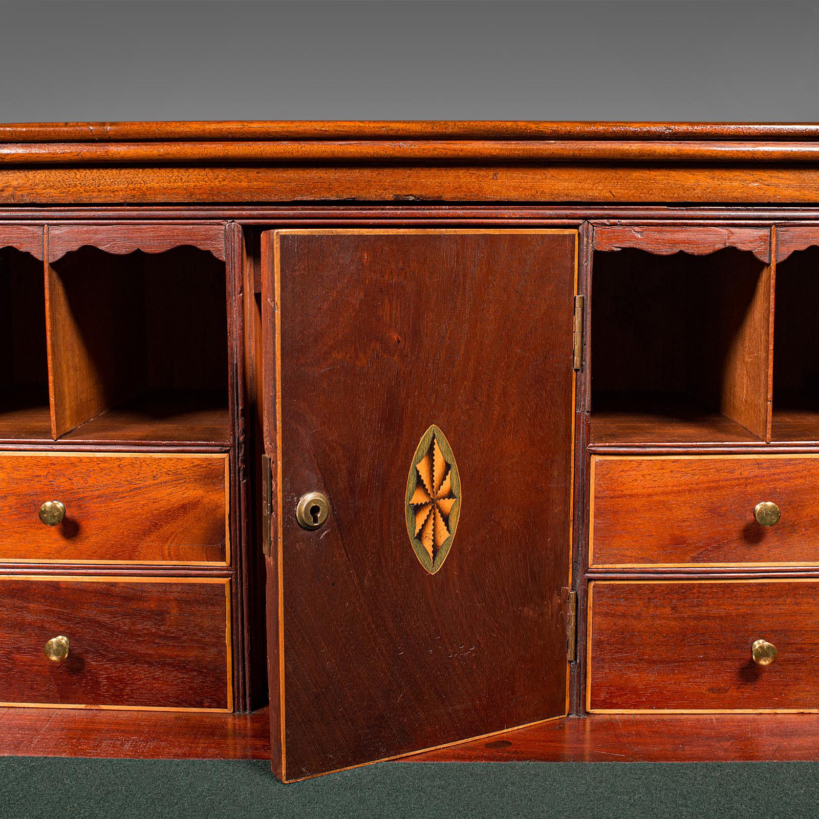 Antique Secretaire Cabinet, English, Chest of Drawers, Bureau, Desk, Georgian For Sale 3