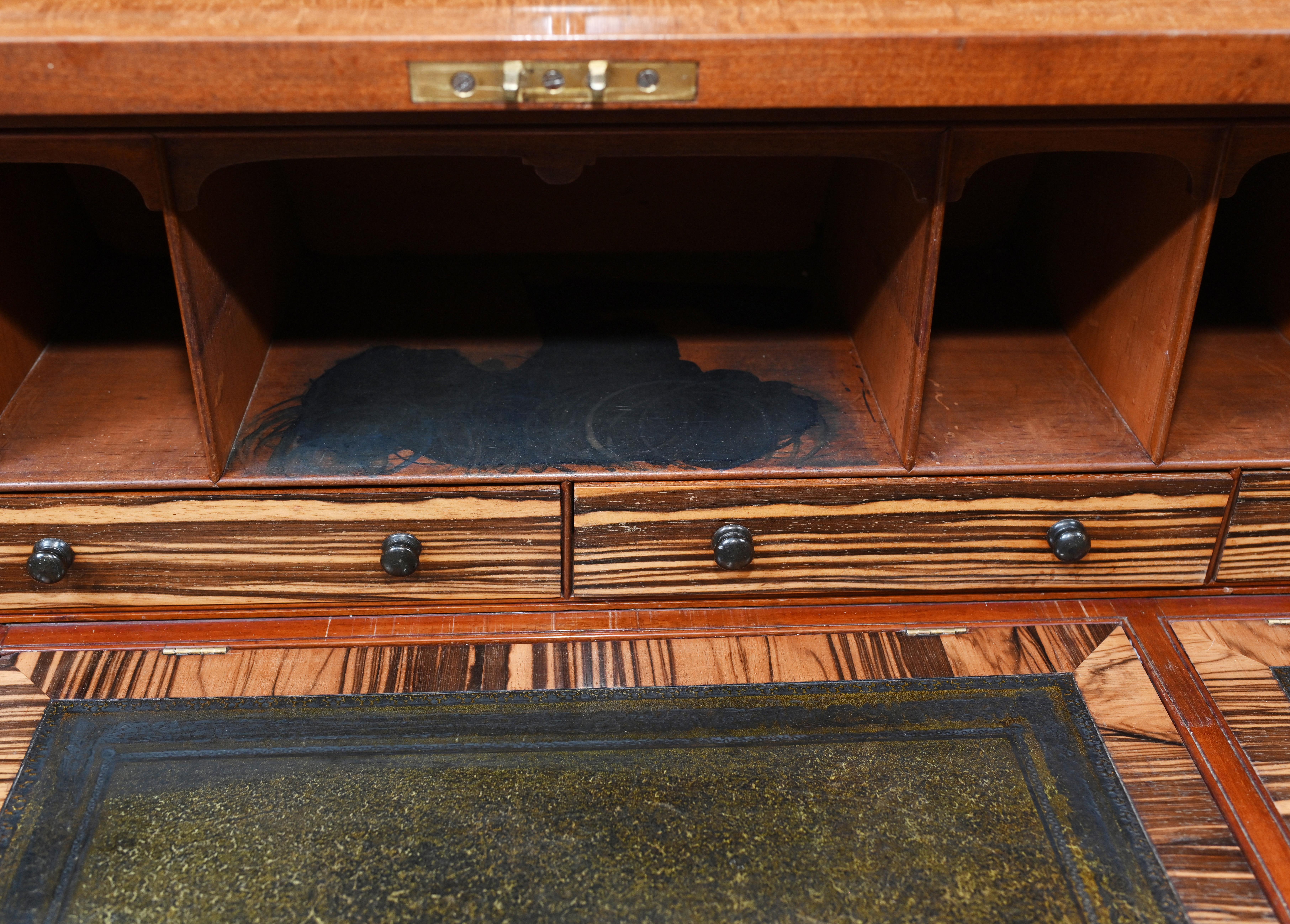 Antique Secretaire Desk Bookcase Hobbs and Co Coramndel 8