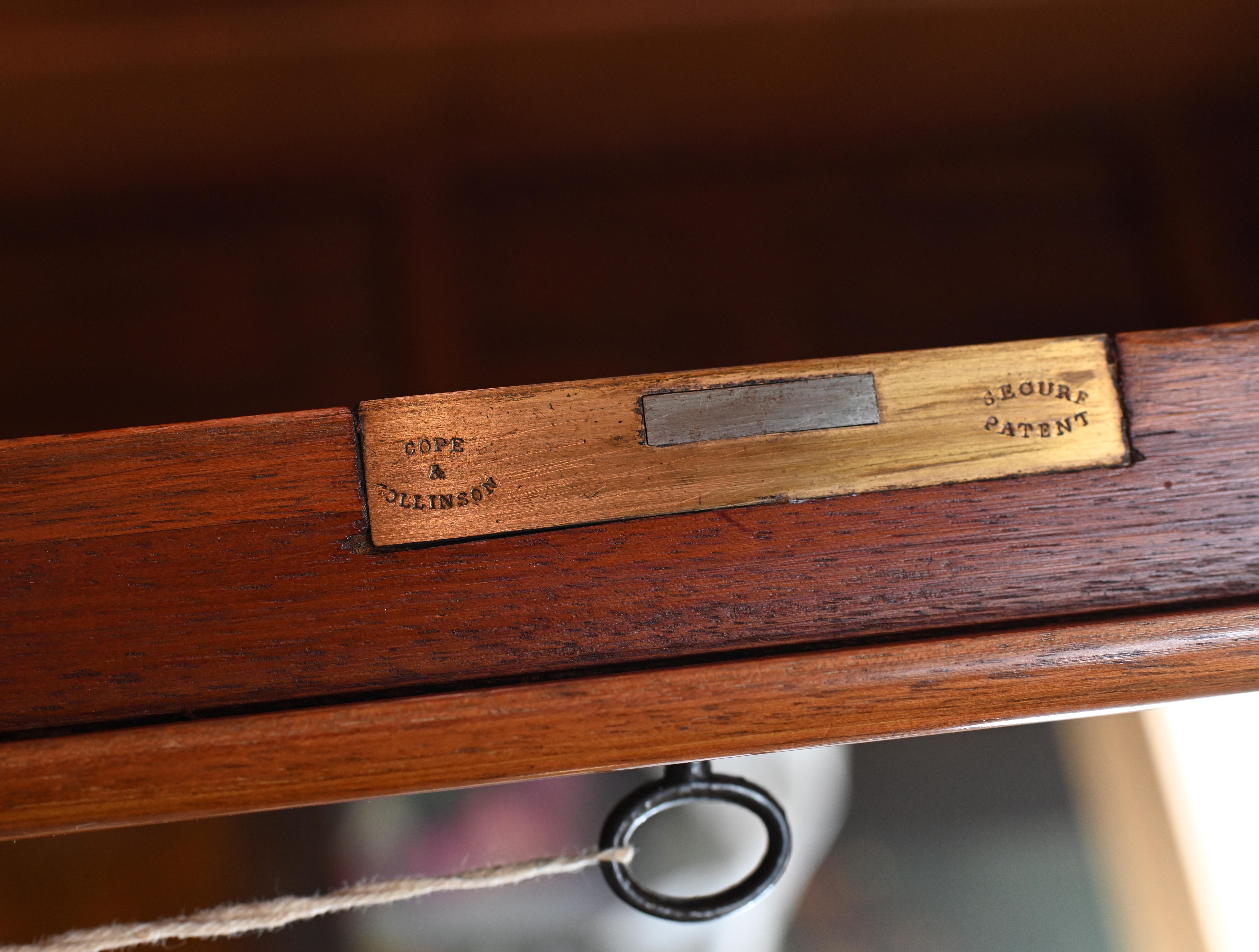 Antique Secretaire Desk Bookcase Hobbs and Co Coramndel 10