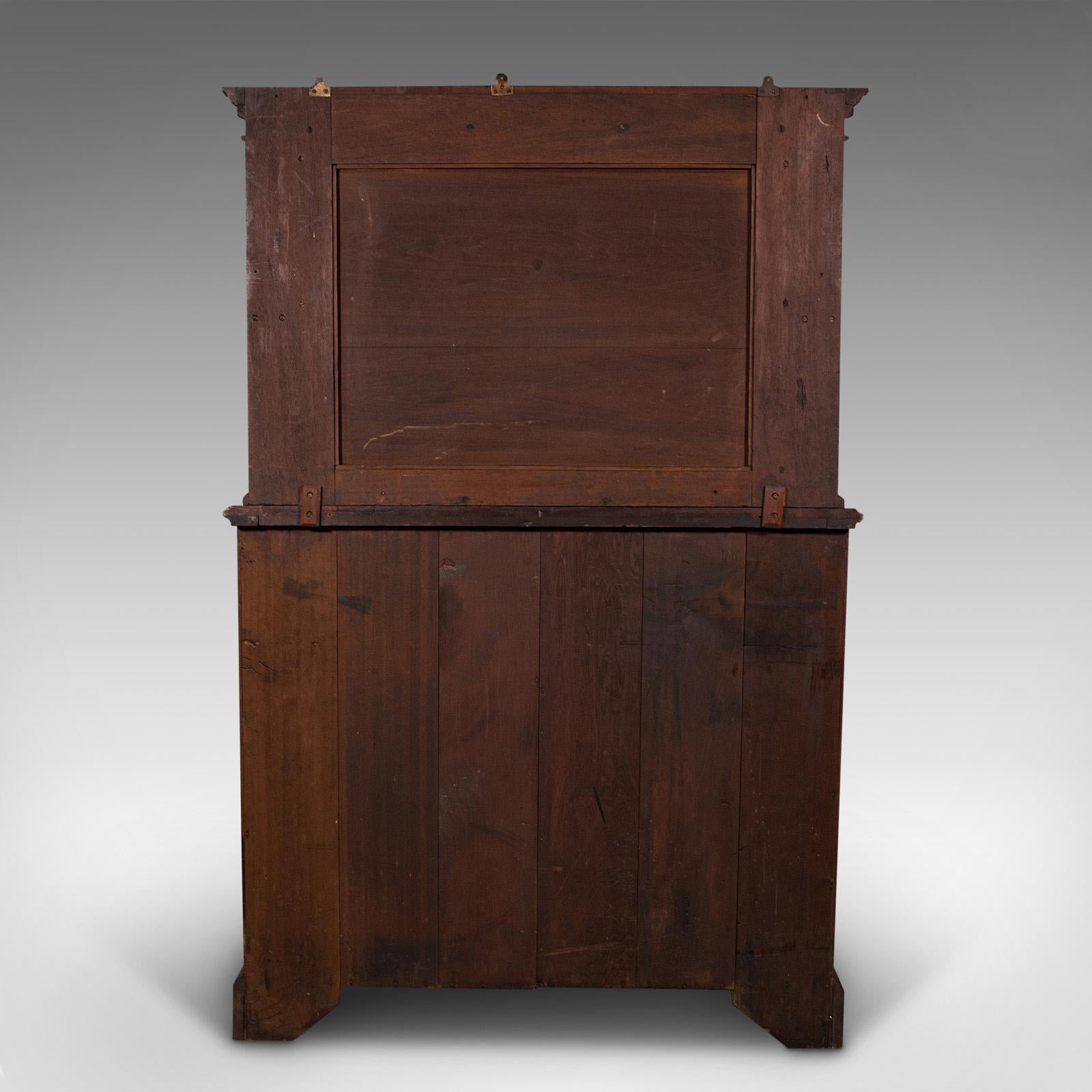 Antique Secretaire Sideboard, English, Correspondence Cabinet, Victorian, C.1900 For Sale 1