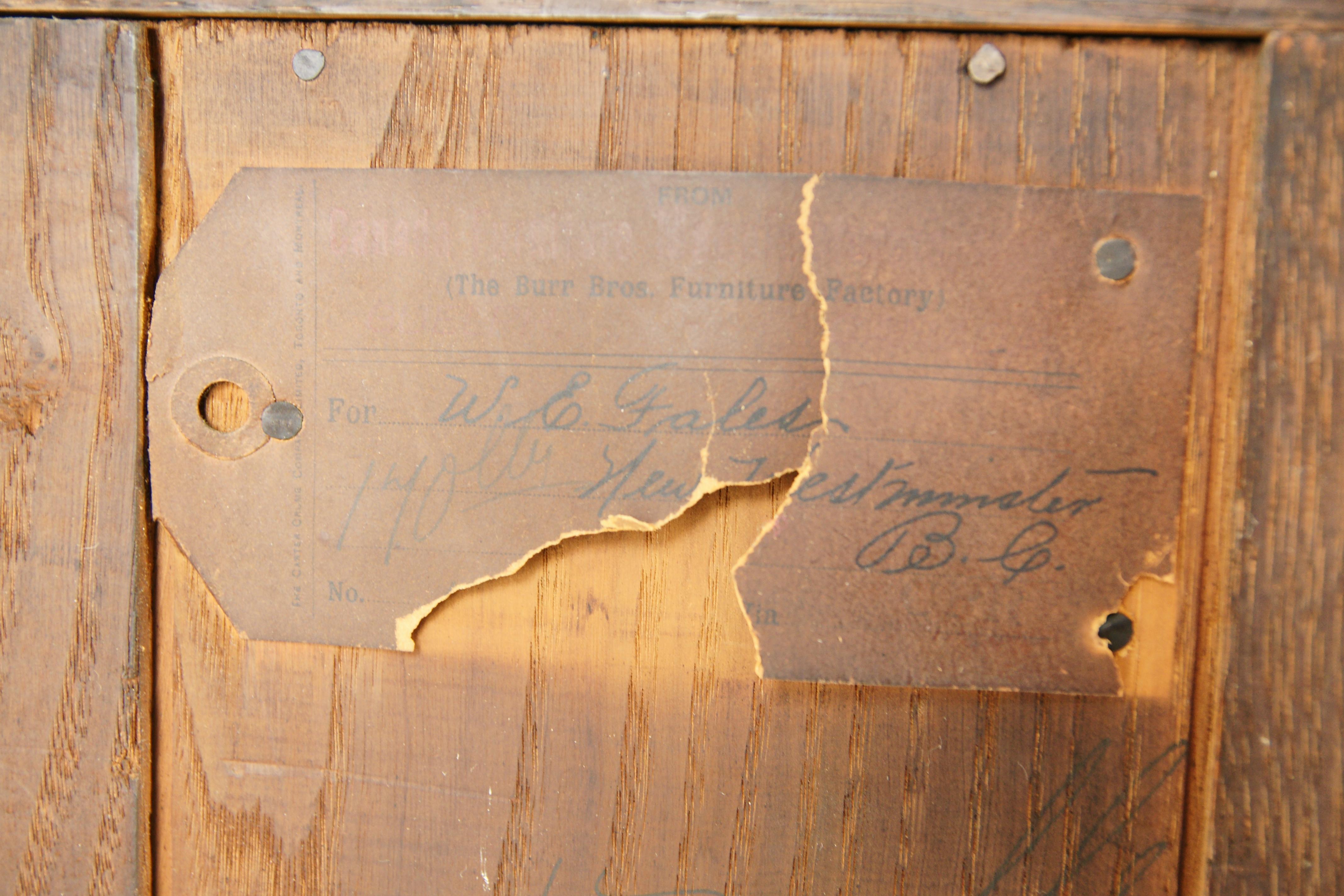 Antique Secretary Desk, Antique Bookcase, Side by Side, Oak, Canada 1900 2