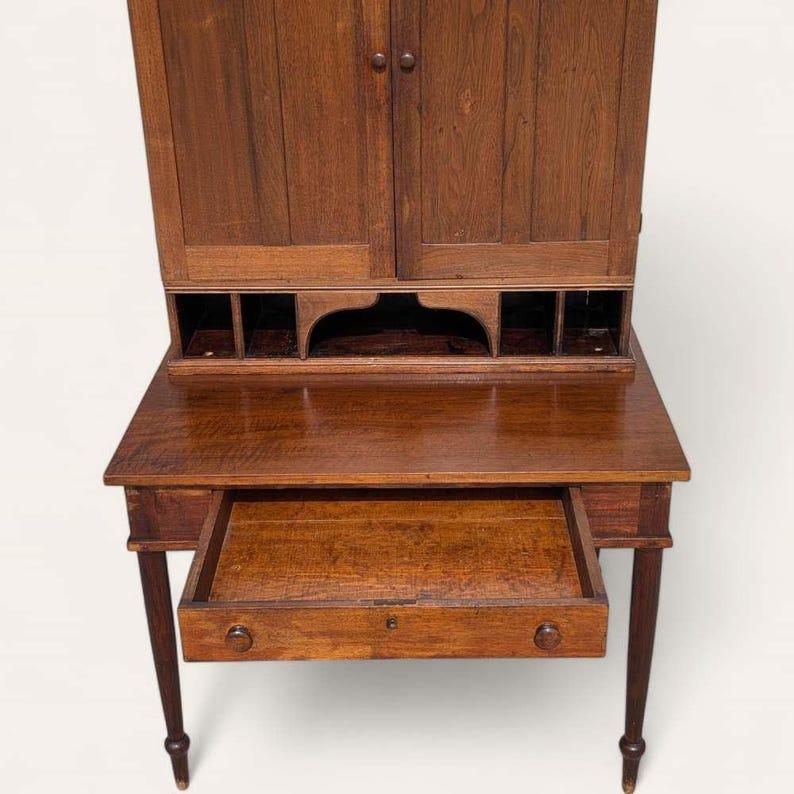 Escritorio de secretaria antiguo, Conejera, Americano antiguo, Nogal, S. 1800, Oficina, Sala de estar 2