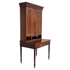 Escritorio de secretaria antiguo, Conejera, Americano antiguo, Nogal, S. 1800, Oficina, Sala de estar
