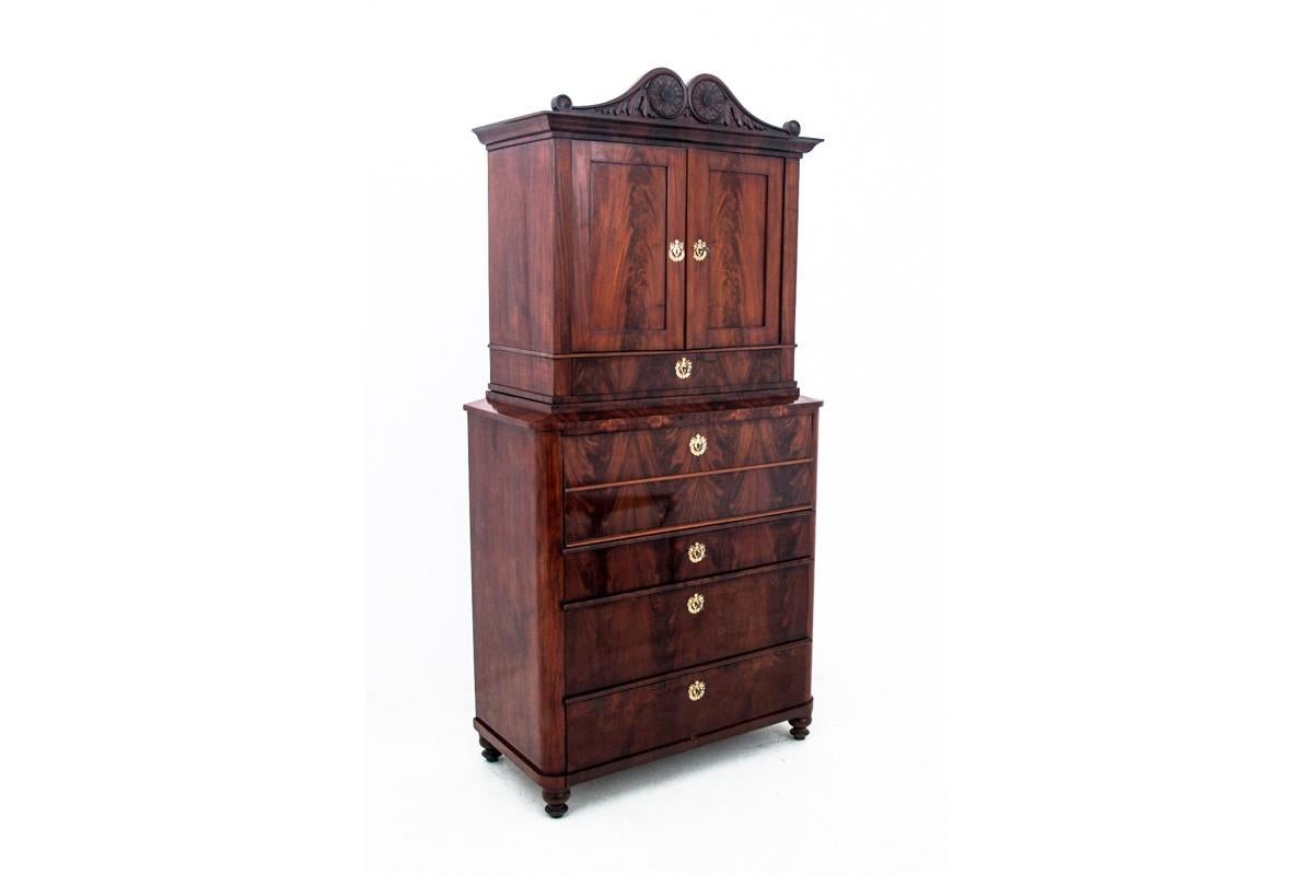 Biedermeier Antique secretary from around 1850, Northern Europe. For Sale