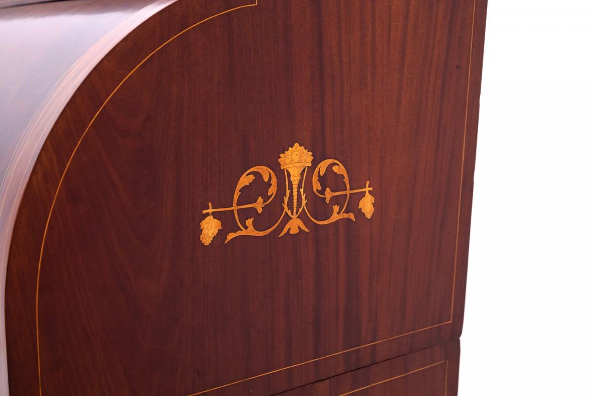 Biedermeier Antique secretary from the second half of the 19th century, Northern Europe.