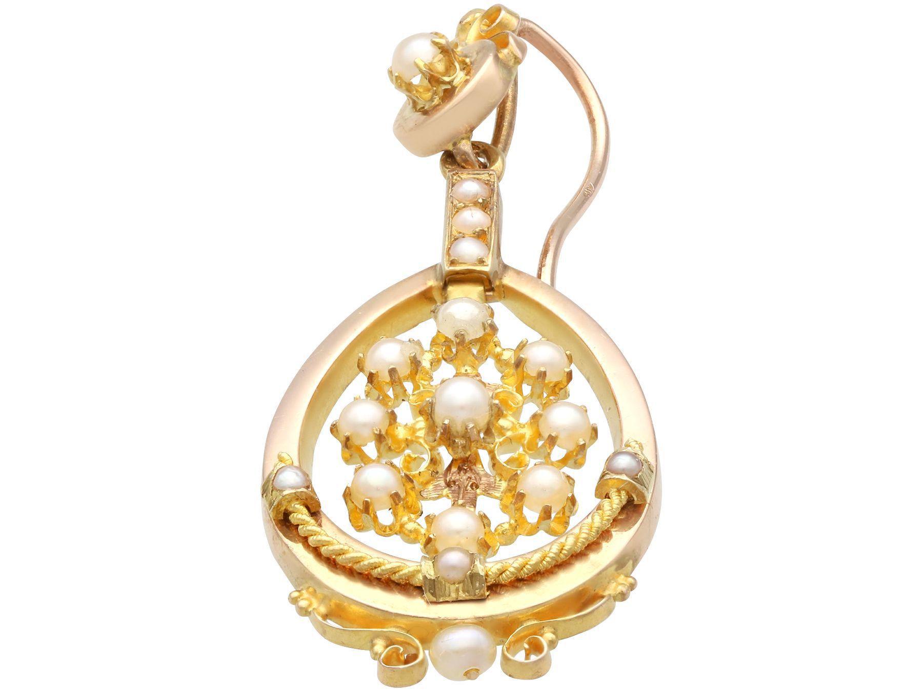 seed pearl earrings