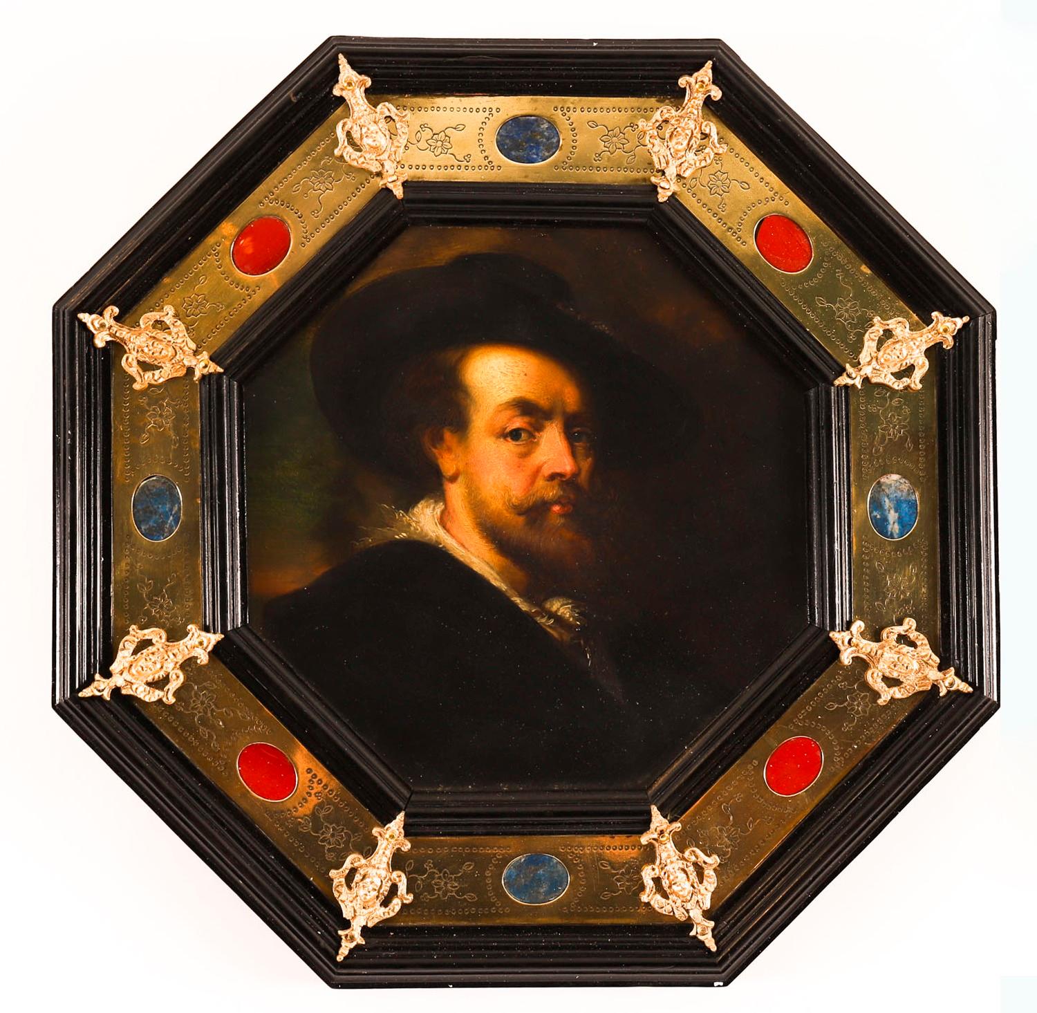 Ancien Self-Portrait Rubens par F. Flor pour Flor & Findel 19ème siècle en vente 3
