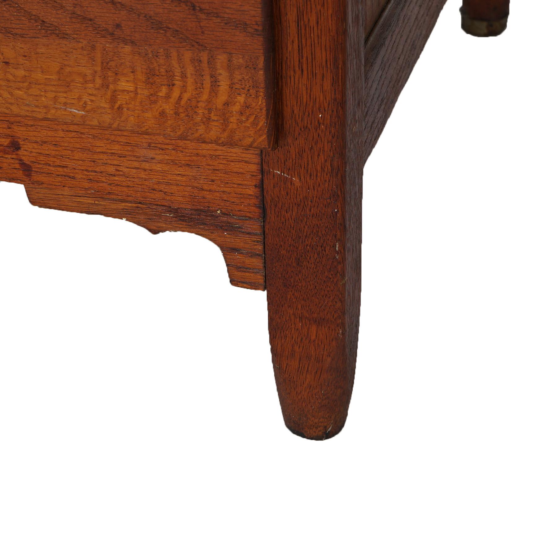 Antique Sellers Hoosier Oak Kitchen Cabinet with Flour Bin C1920 7