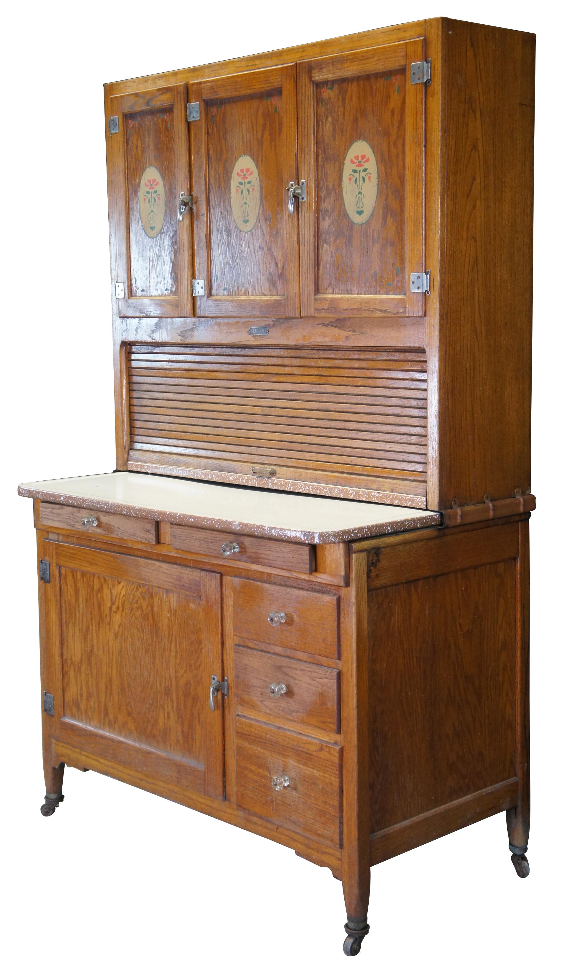 antique hoosier bakers cabinet
