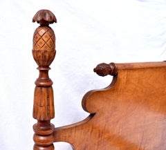 Antique Semi-Post American Federal Twin Beds, Circa 1910s