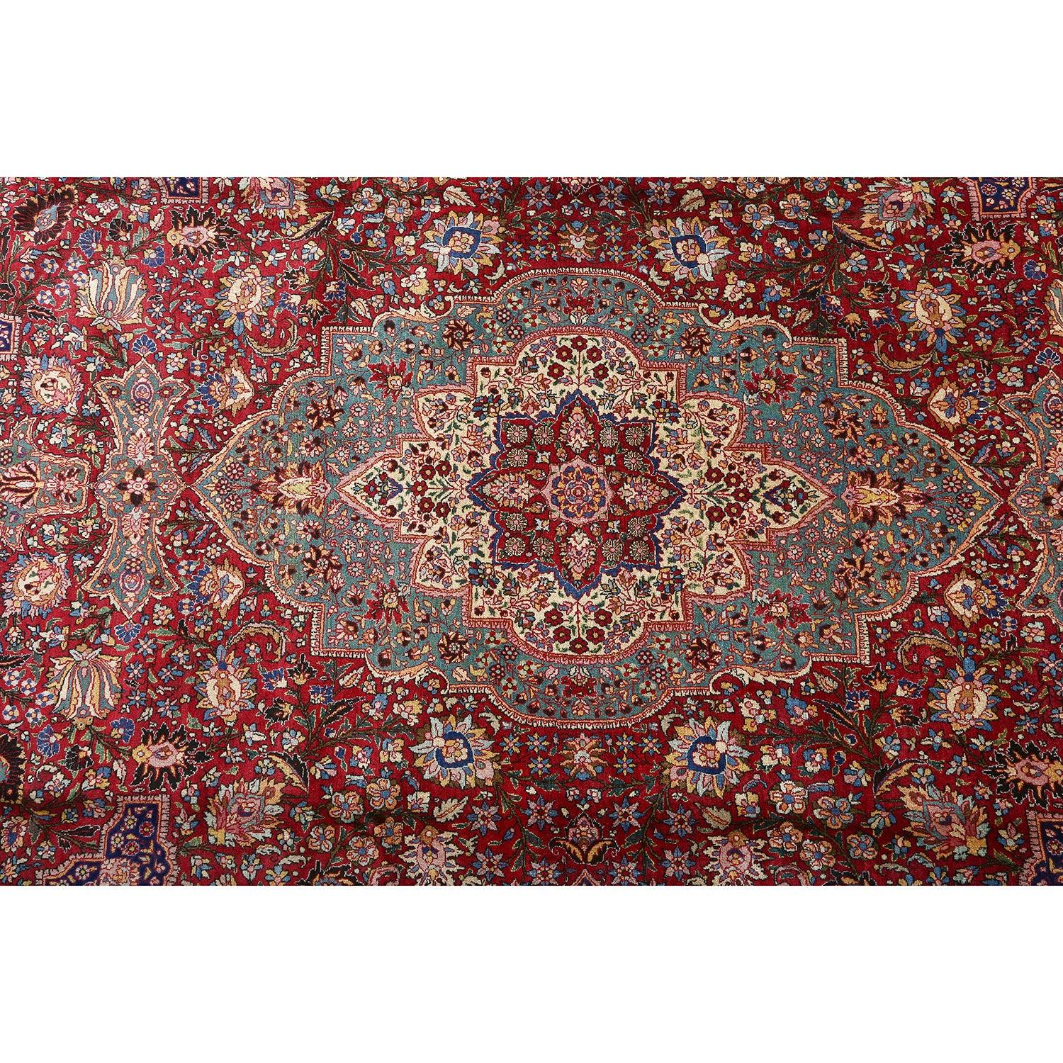 Perse Tapis Semnan ancien - Taille : 14'10 X 10'7 en vente