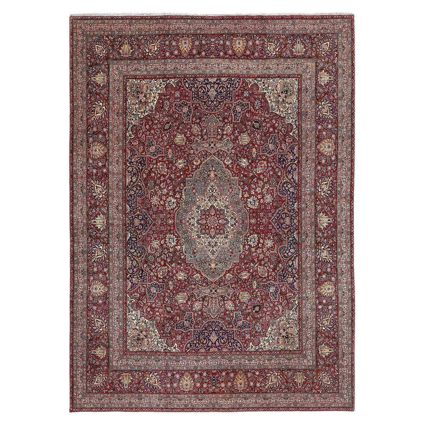 Antique Semnan Rug - Size: 14'10 X 10'7
