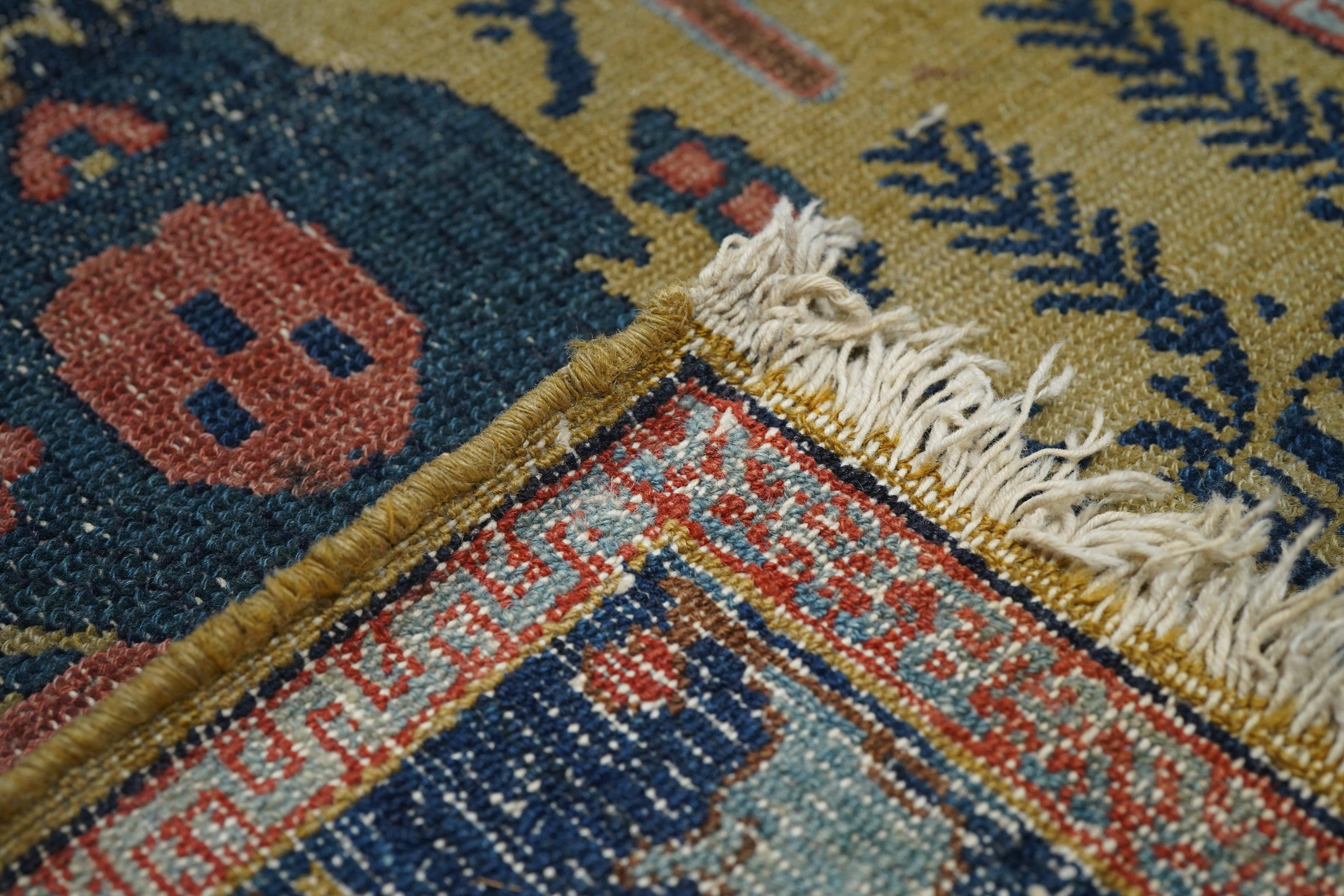 Antique Seneh, One of Pair Rug For Sale 4