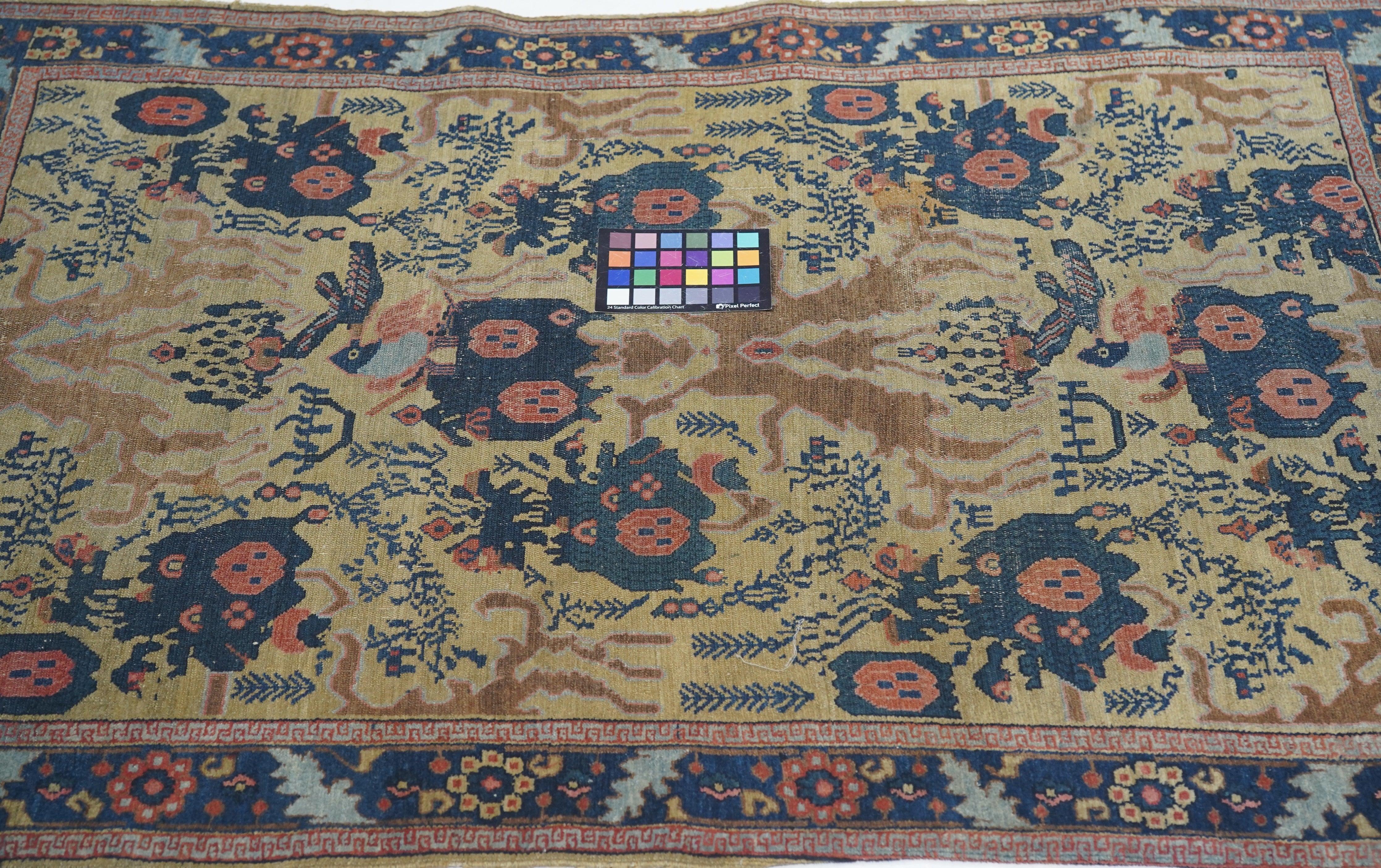 Antique Seneh, One of Pair Rug For Sale 3