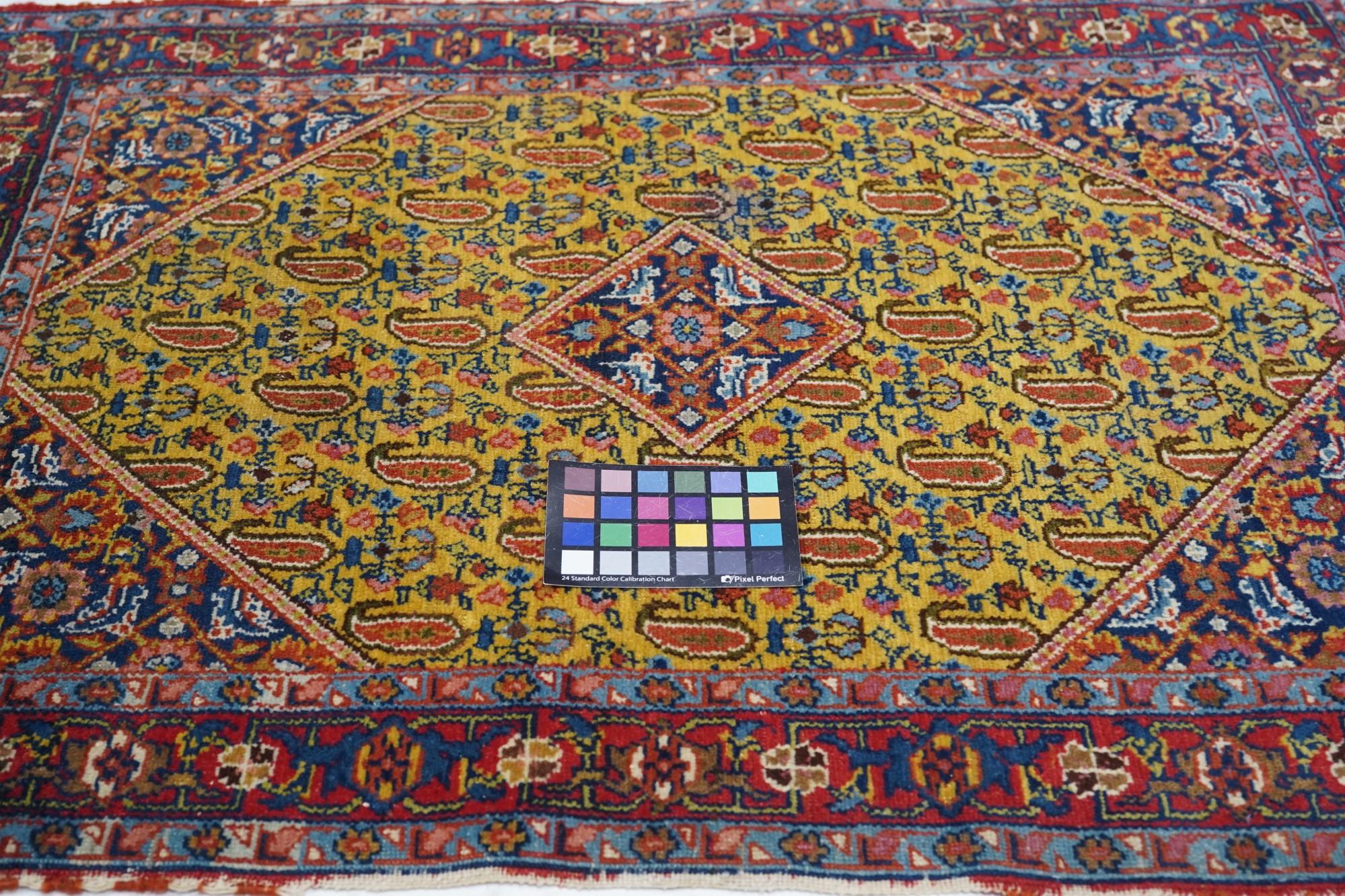 Antiker Senneh-Teppich 2'10'' x 3'10'' im Angebot 3
