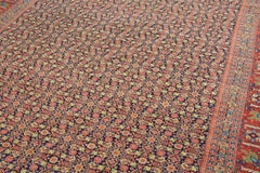 Antique Senna Baff Tabriz Carpet