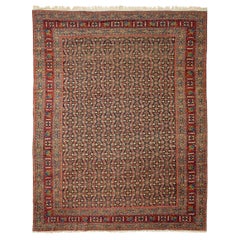 Antique Senna Baff Tabriz Carpet