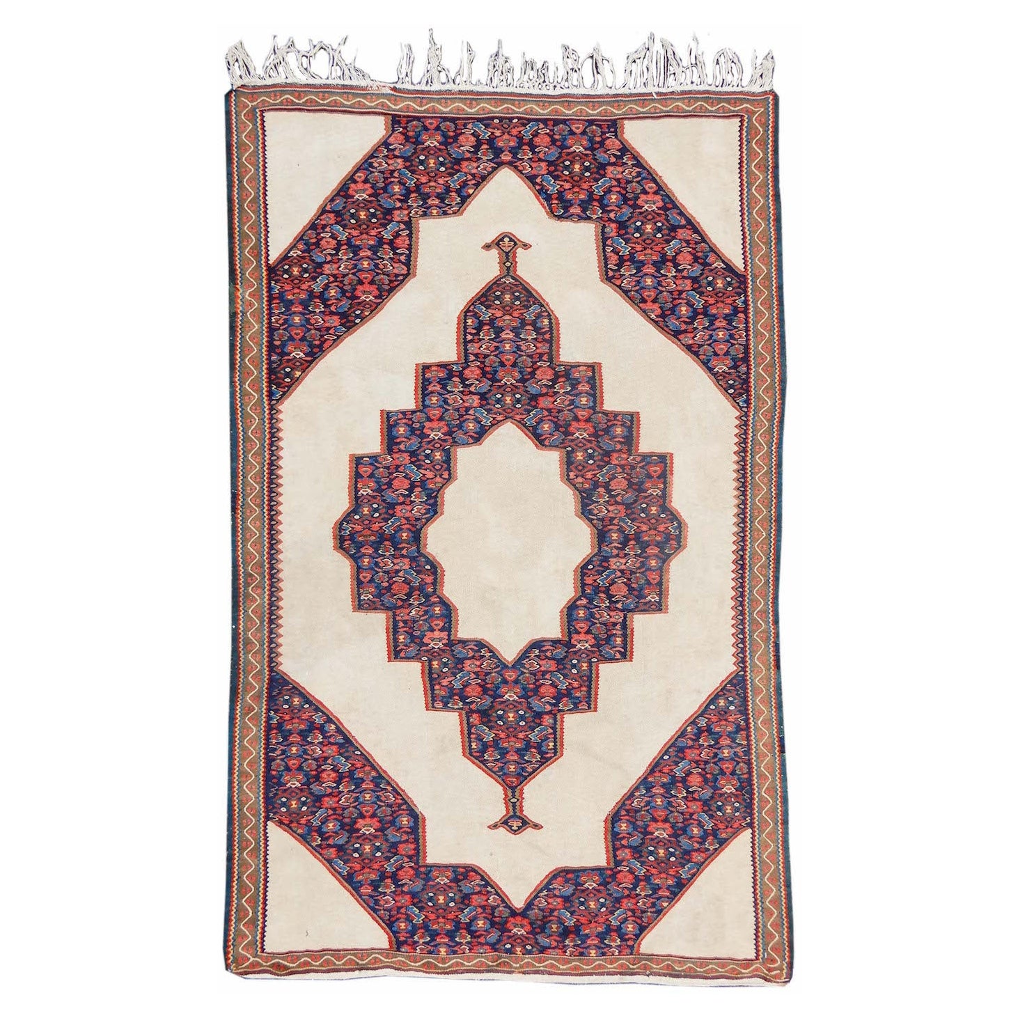 Antico Kilim di Senneh, 1900 ca. in vendita