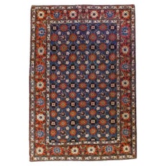 Antiker orientalischer Teppich aus Wolle mit Blumenmuster aus Senneh, um 1920