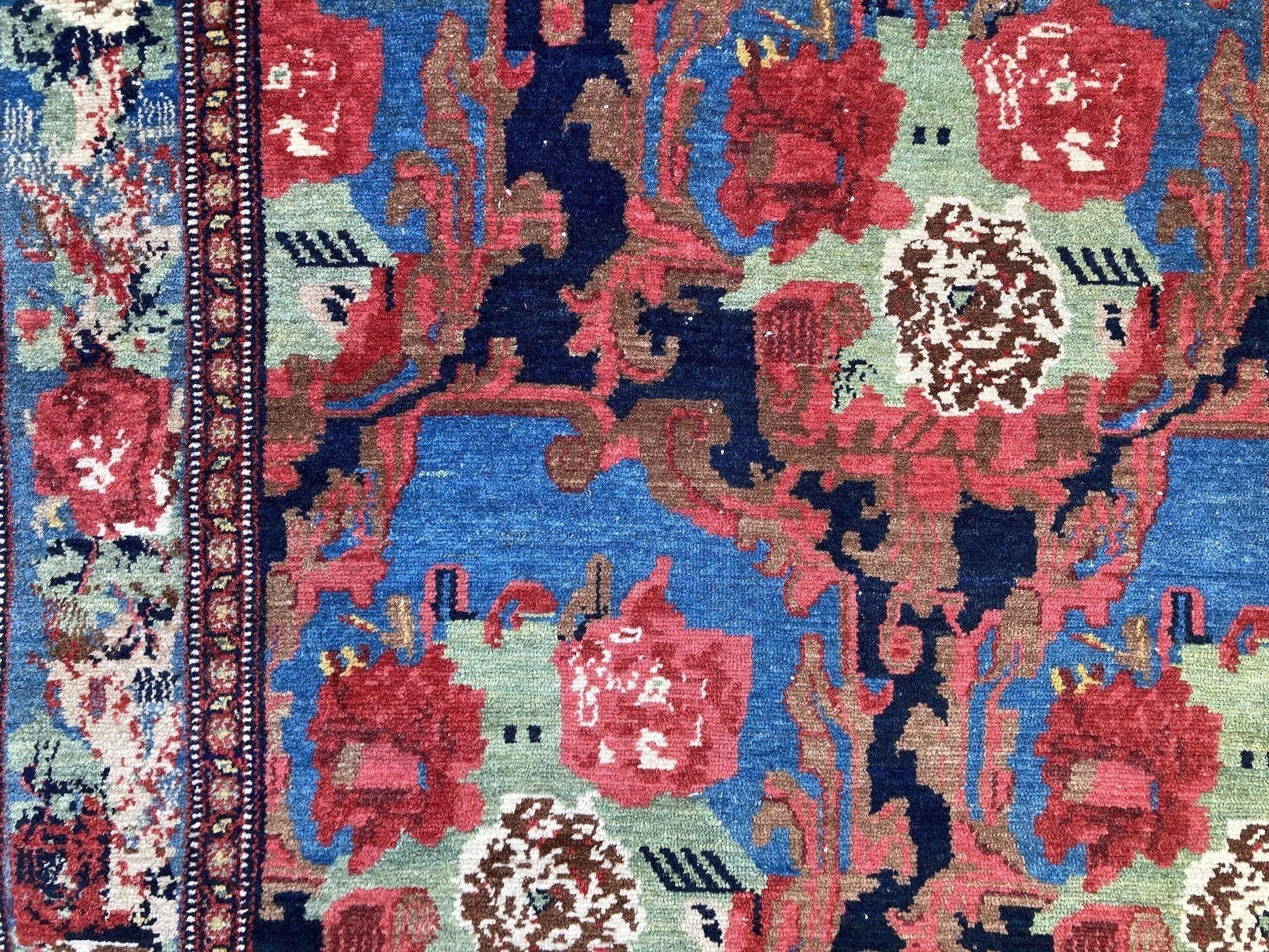 Antique Senneh Rug 1.82m x 1.38m For Sale 6