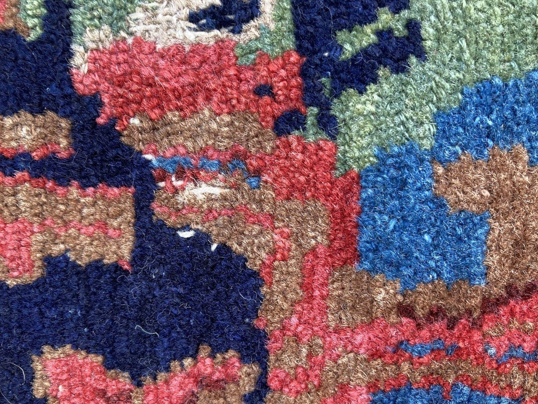 Antique Senneh Rug 1.82m x 1.38m For Sale 13