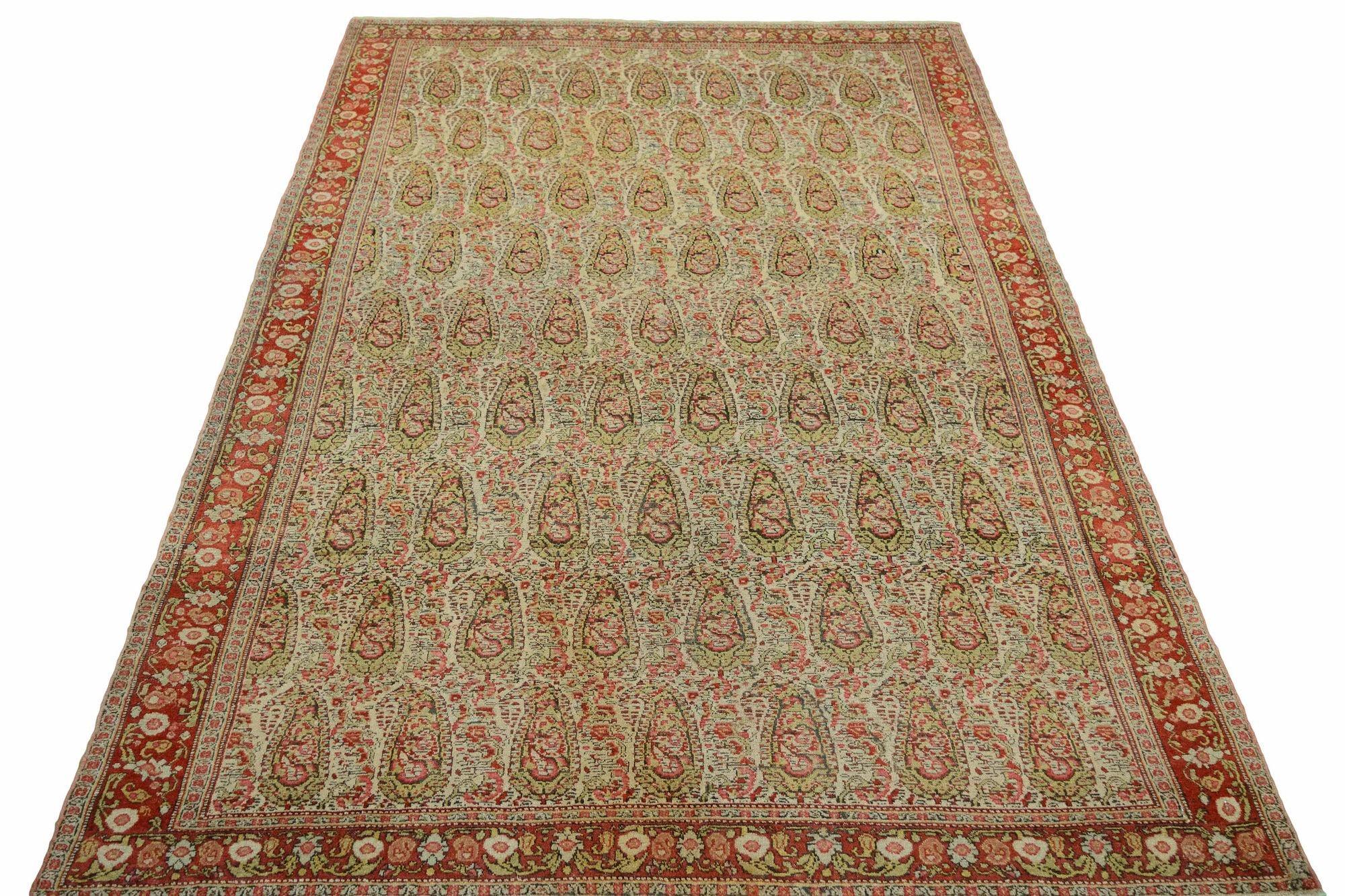 Antiker Senneh-Teppich 2,02 m x 1,36 m (Wolle) im Angebot