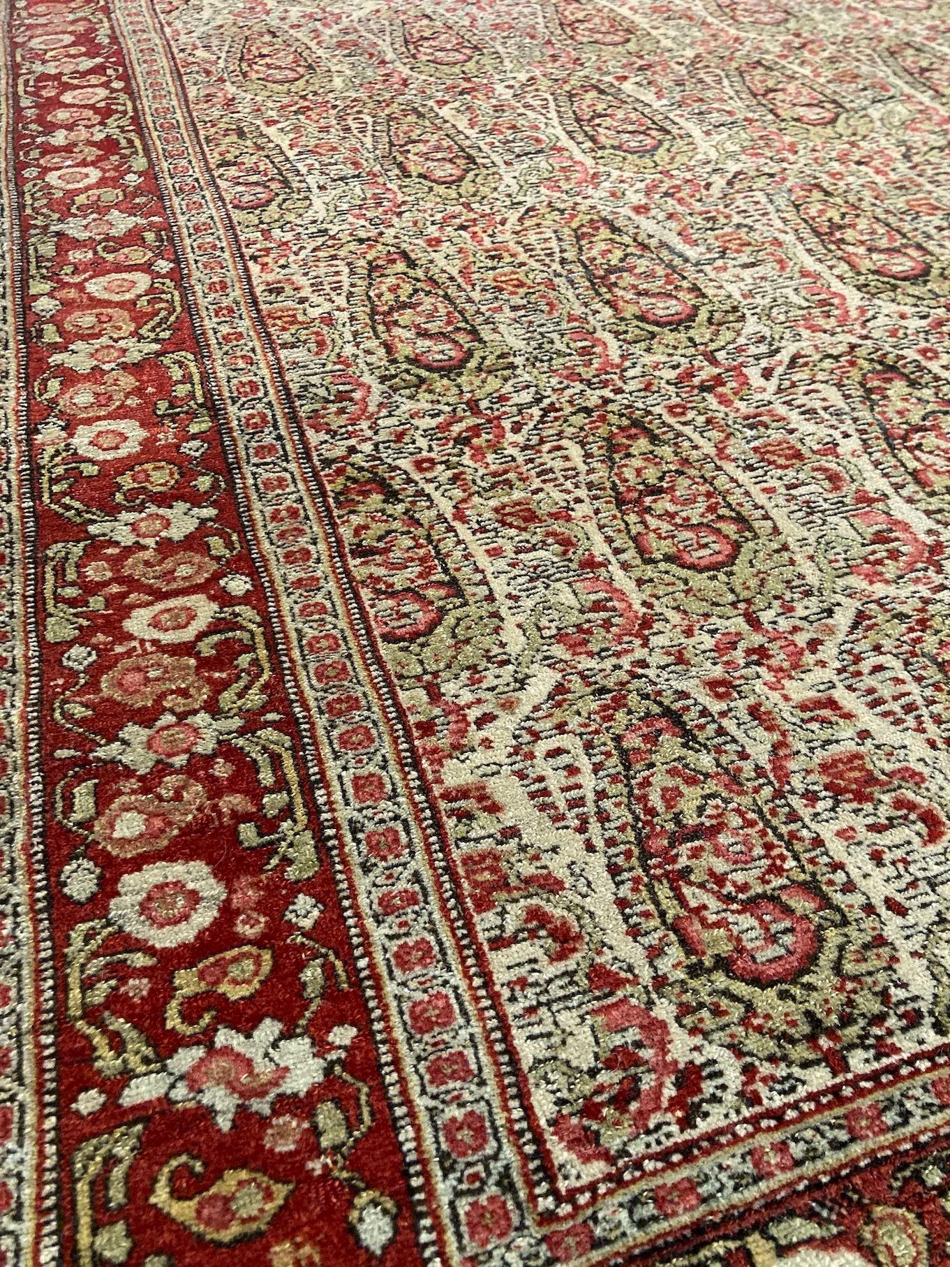 Antiker Senneh-Teppich 2,02 m x 1,36 m im Angebot 3