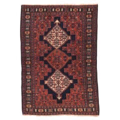 Antiker Senneh-Teppich 3'5'' x 4'9''