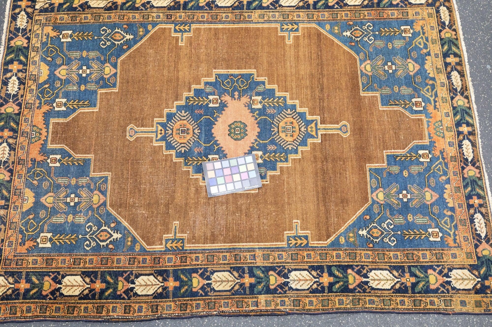 Antiker Senneh-Teppich 3'6'' x 4'8'' im Angebot 2
