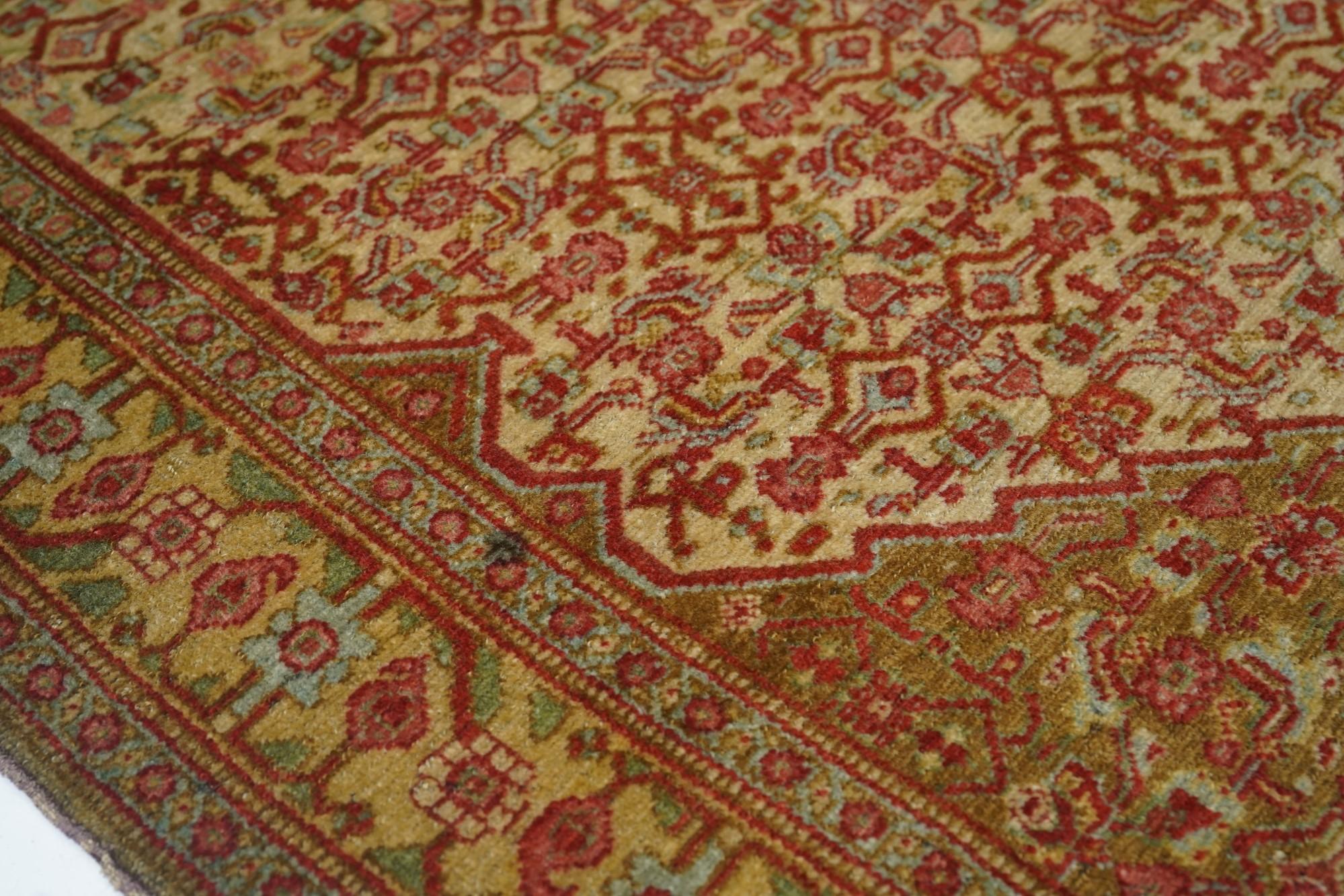 Late 19th Century Antique Senneh Rug For Sale