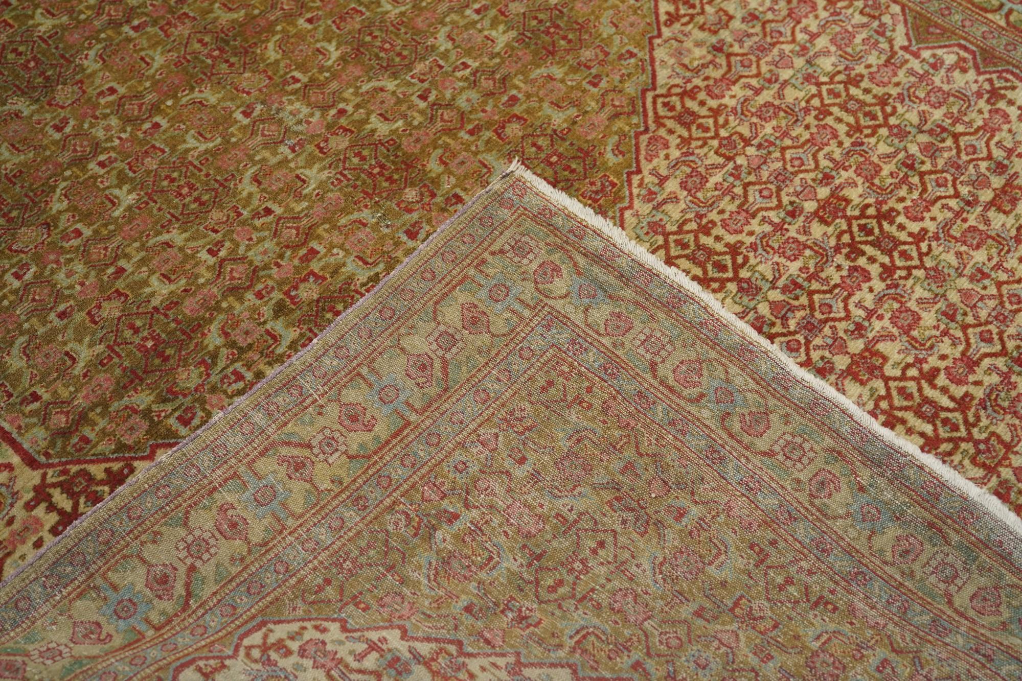 Antiker Senneh-Teppich im Angebot 3