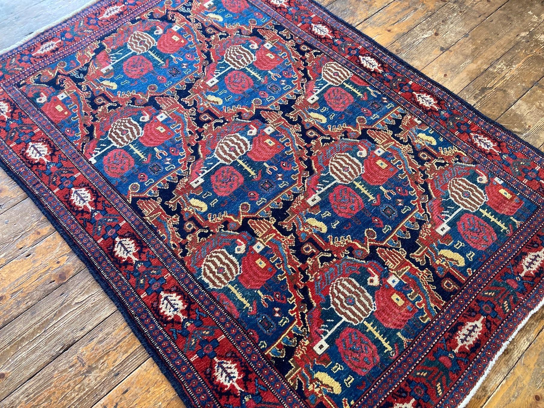 Early 20th Century Antique Senneh Rug