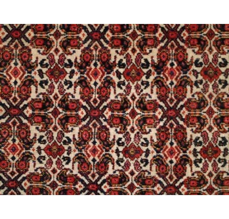 Antiker Senneh-Teppich mit elfenbeinfarbenem Grund Classic Design, CIRCA 1900 (Unbekannt) im Angebot