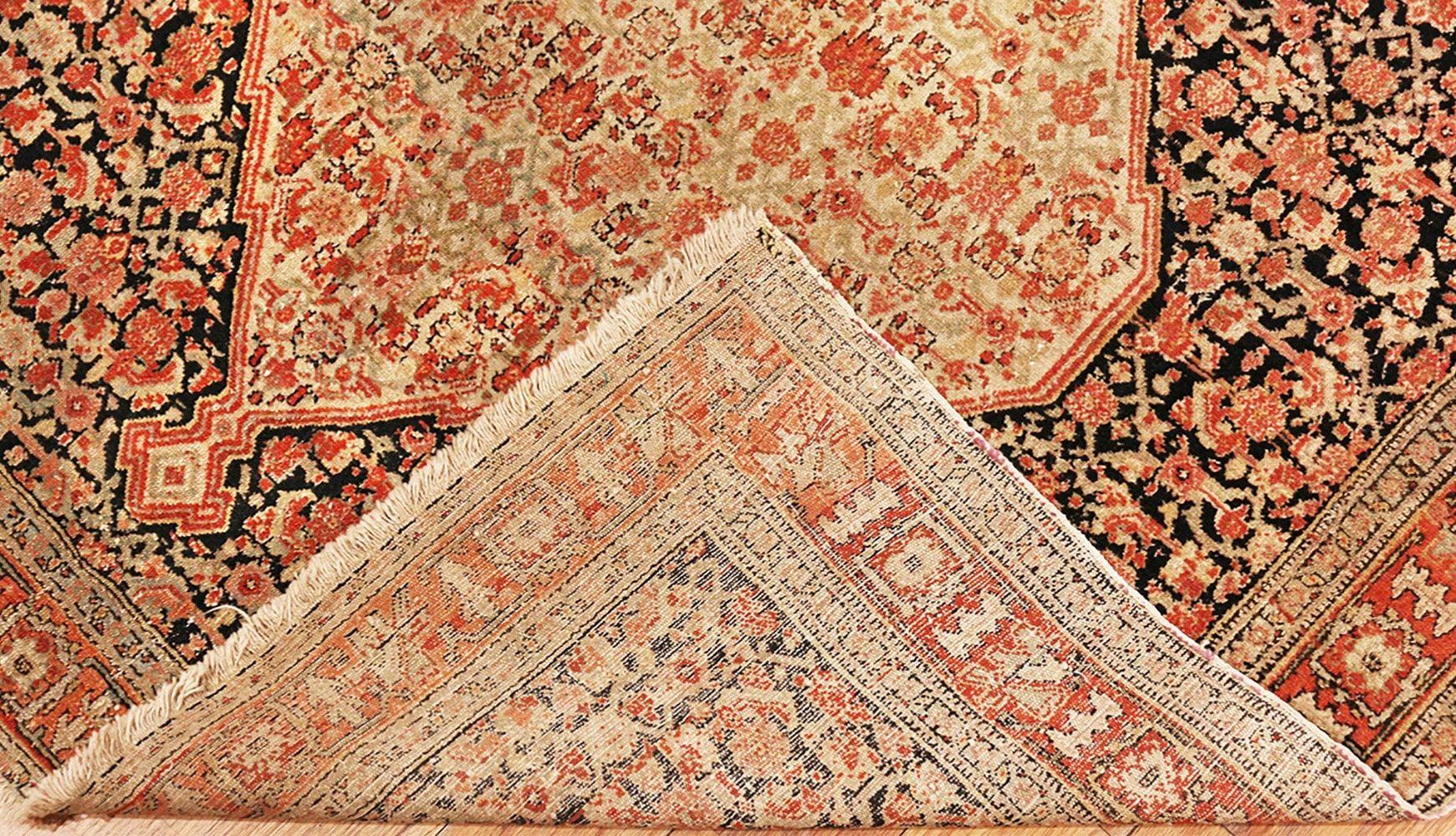 Antique Persian Senneh Runner. Size: 3 ft 10 in x 19 ft 2 in (1.17 m x 5.84 m) 1