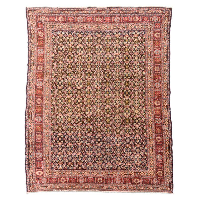 Turkestan Antique Senneh Wool Rug. Circa. 1920. 2.85 x 2.25 m For Sale