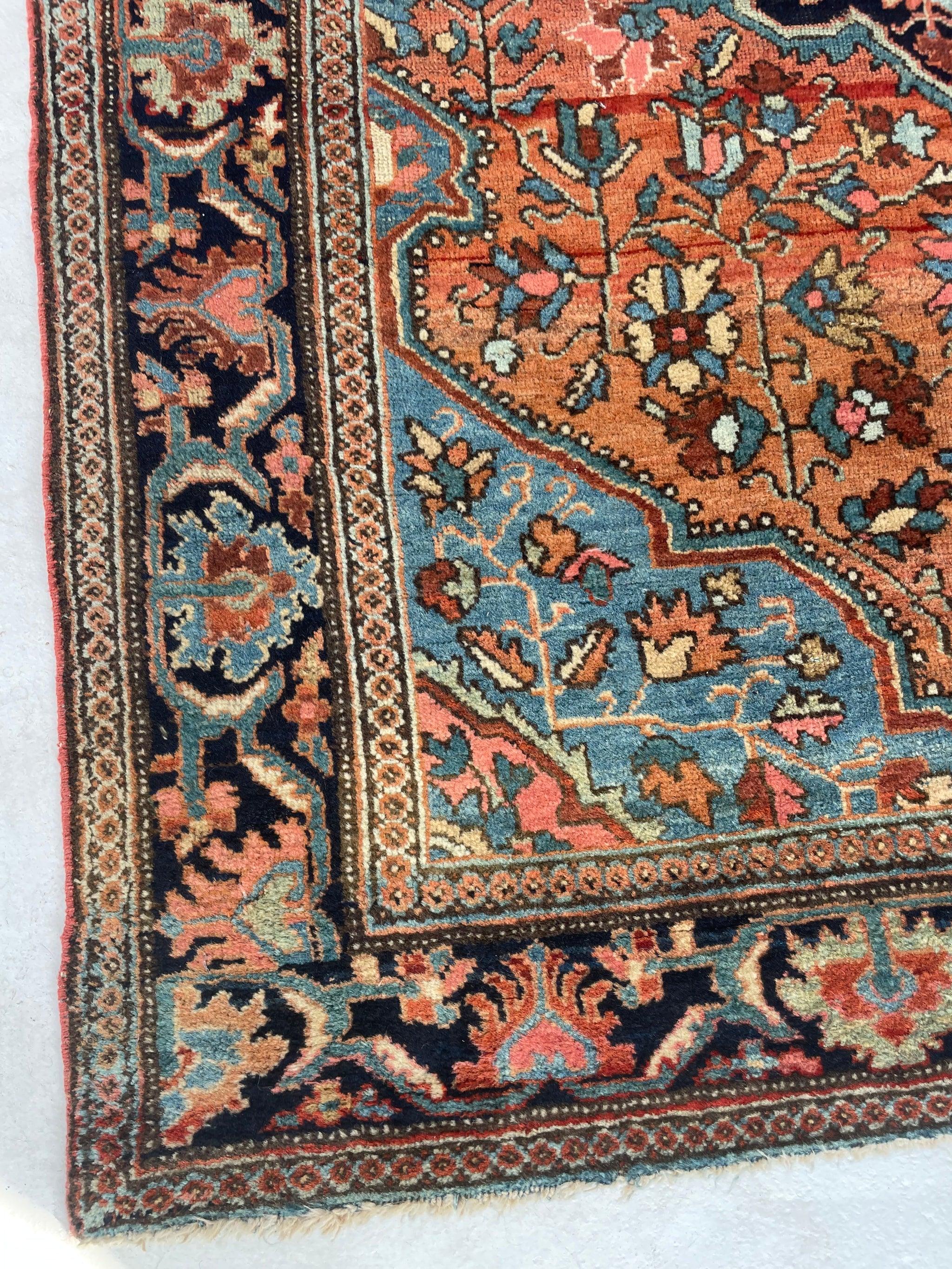 Hand-Knotted Antique Sensational Fine Ferahan-Malayer Rug, circa 1920-30's For Sale