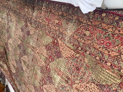 Antique Sensational Palatial Kerman Lavar Rug, circa 1915