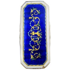 Antique Sentimental Ring with Enamel, Late 18th Century