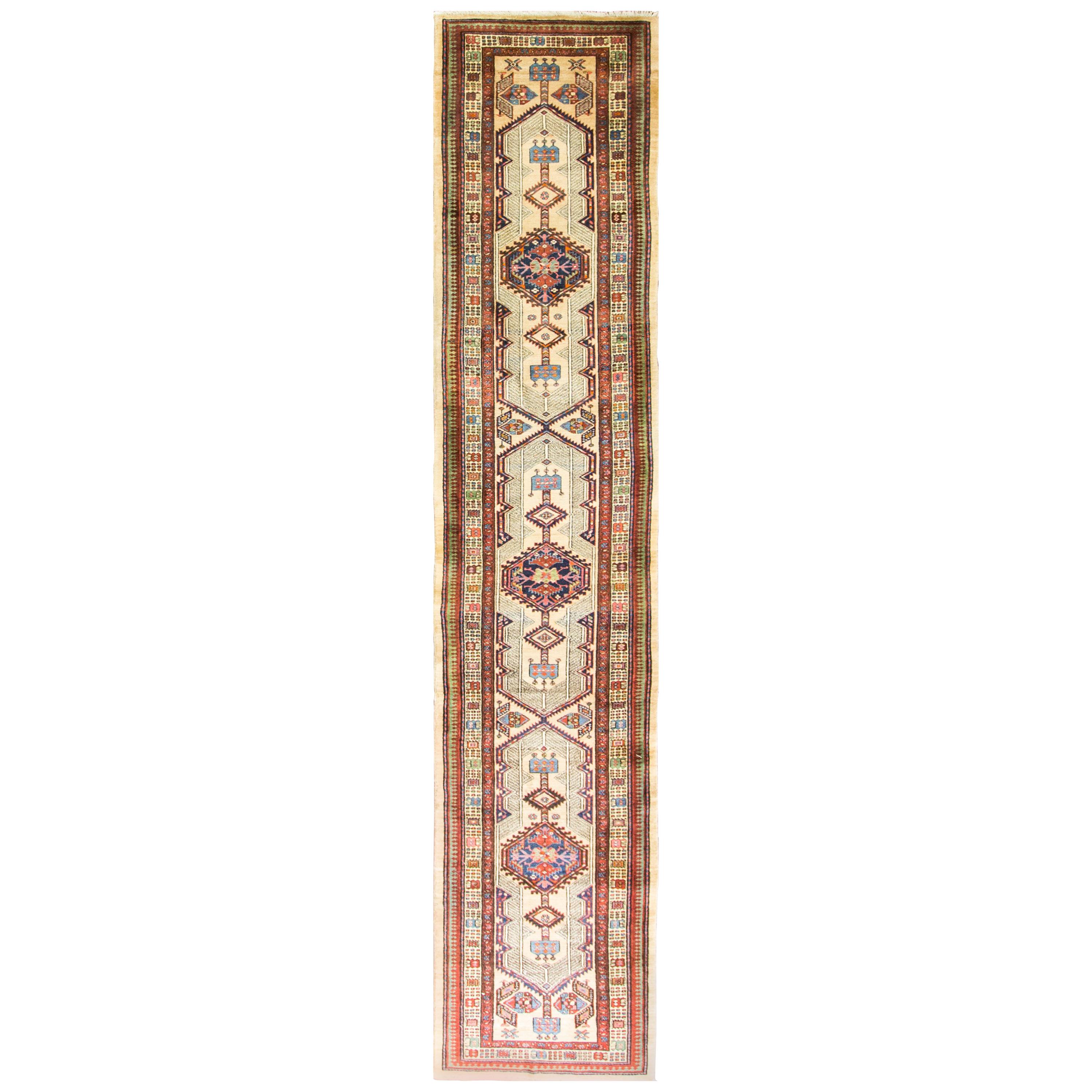 Antique Serab Camel Color Oriental Runner For Sale