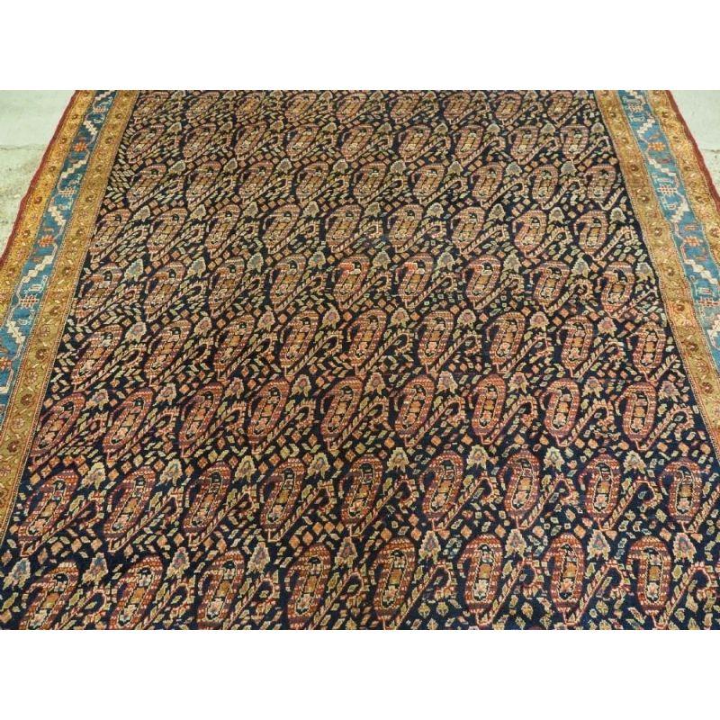 Asian Antique Serabend Kelleh Long Rug, Classic Country House Design, circa 1900 For Sale