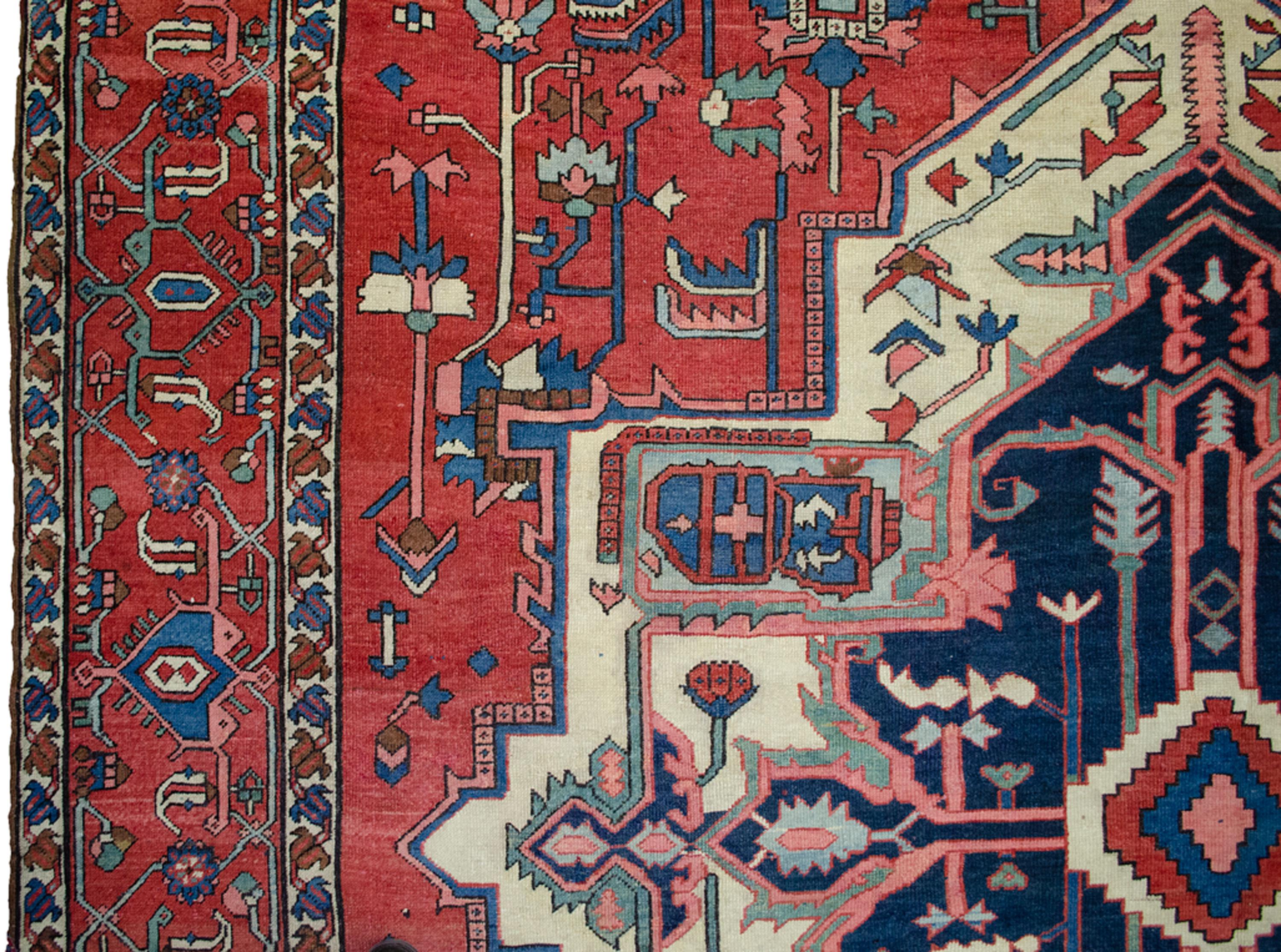 Antiker Serapi-Teppich 443x295cm (19. Jahrhundert) im Angebot
