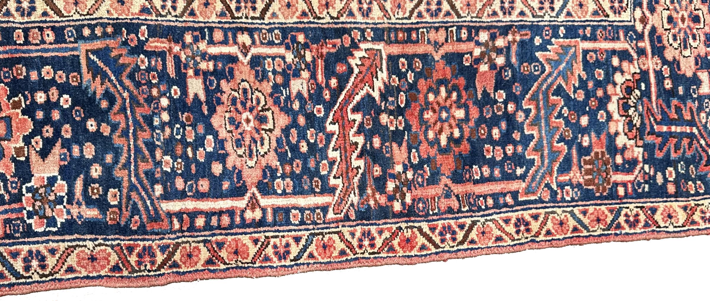 Tappeto antico Serapi Geometrico Heriz Durevole 10x13 Tappeto Orientale 297cmx399cm in vendita 4