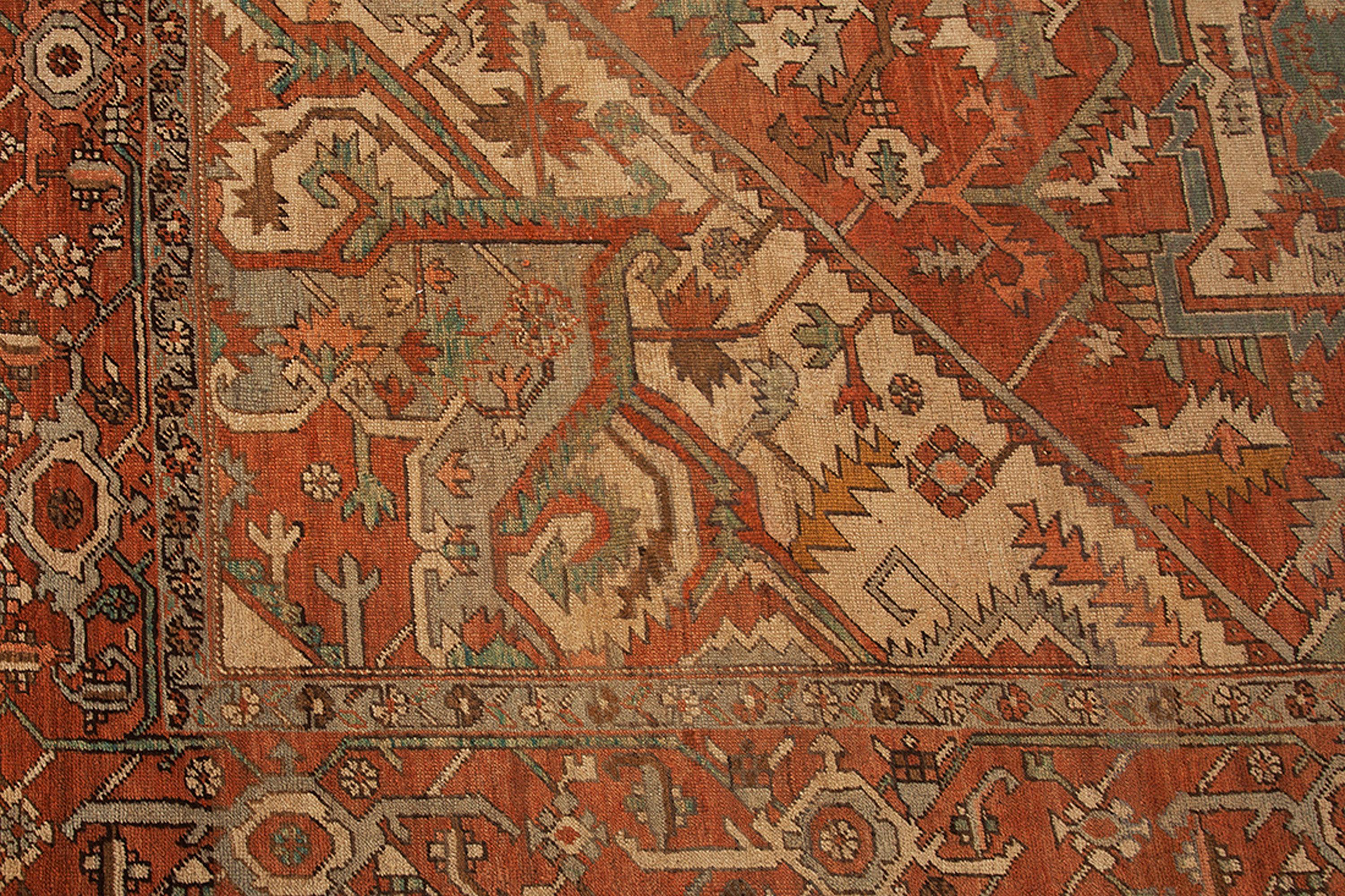 Antiker Serapi Heriz-Teppich 367x294cm (Gewebt) im Angebot