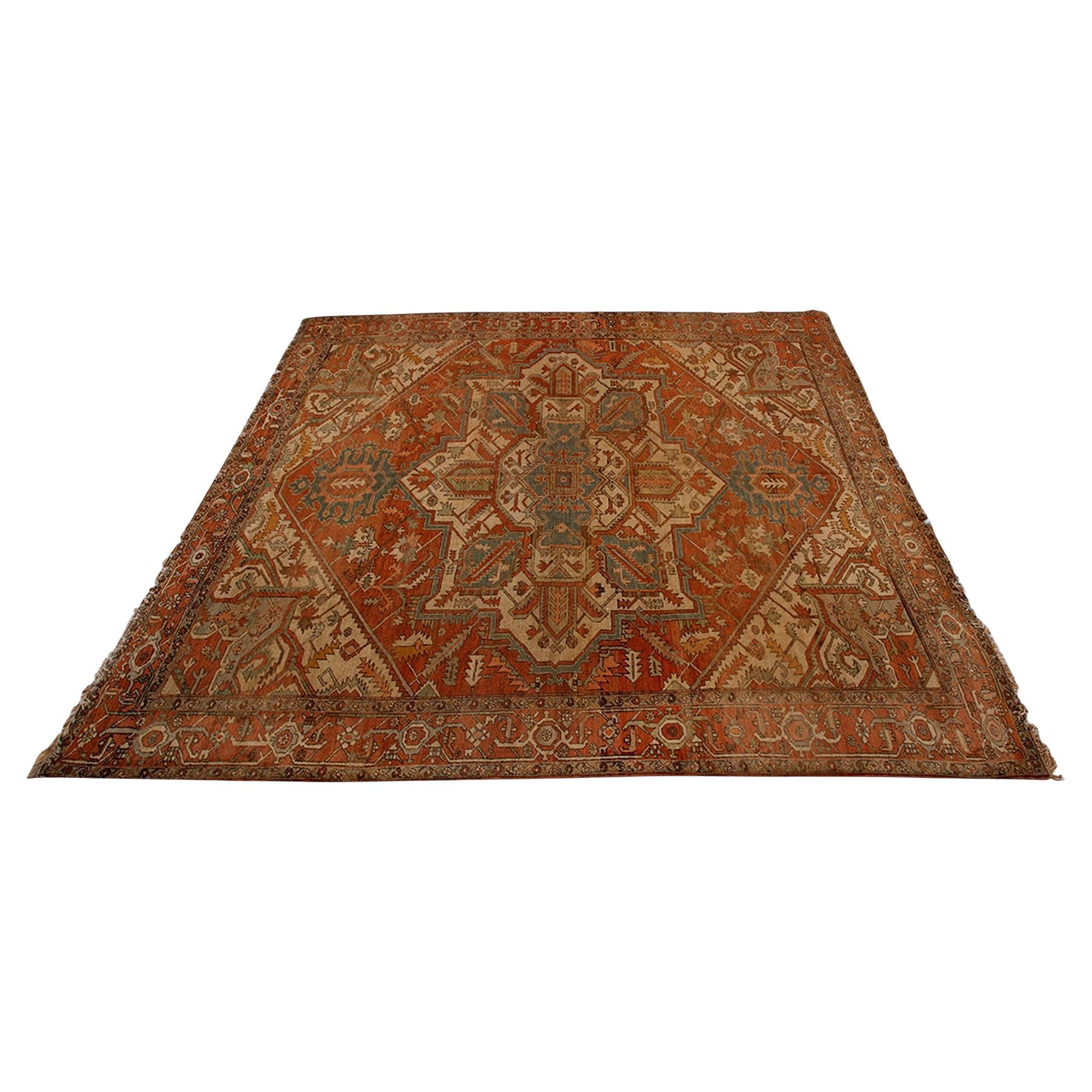 Antiker Serapi Heriz-Teppich 367x294cm