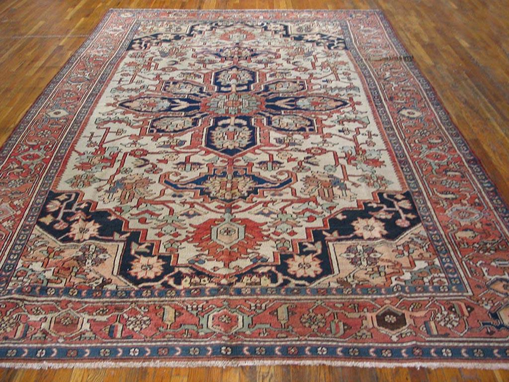 Late 19th Century N.W. Persian Serapi Carpet ( 8'10