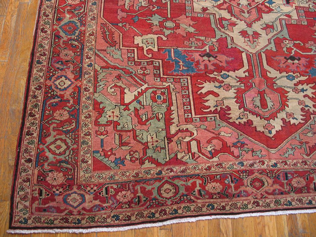 19th Century N.W. Persian Serapi Carpet ( 8'2