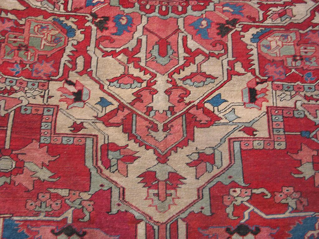 19th Century N.W. Persian Serapi Carpet ( 8'2