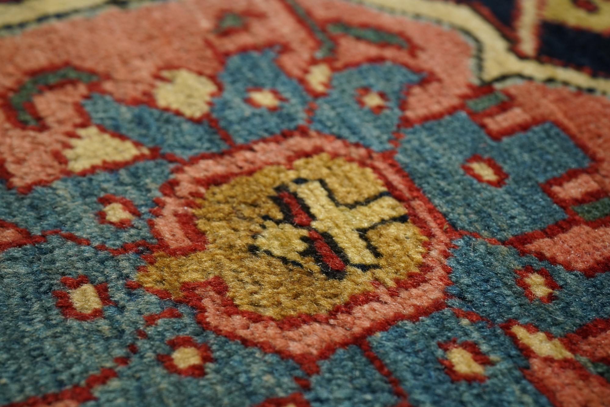 Late 19th Century Antique Serapi Rug For Sale