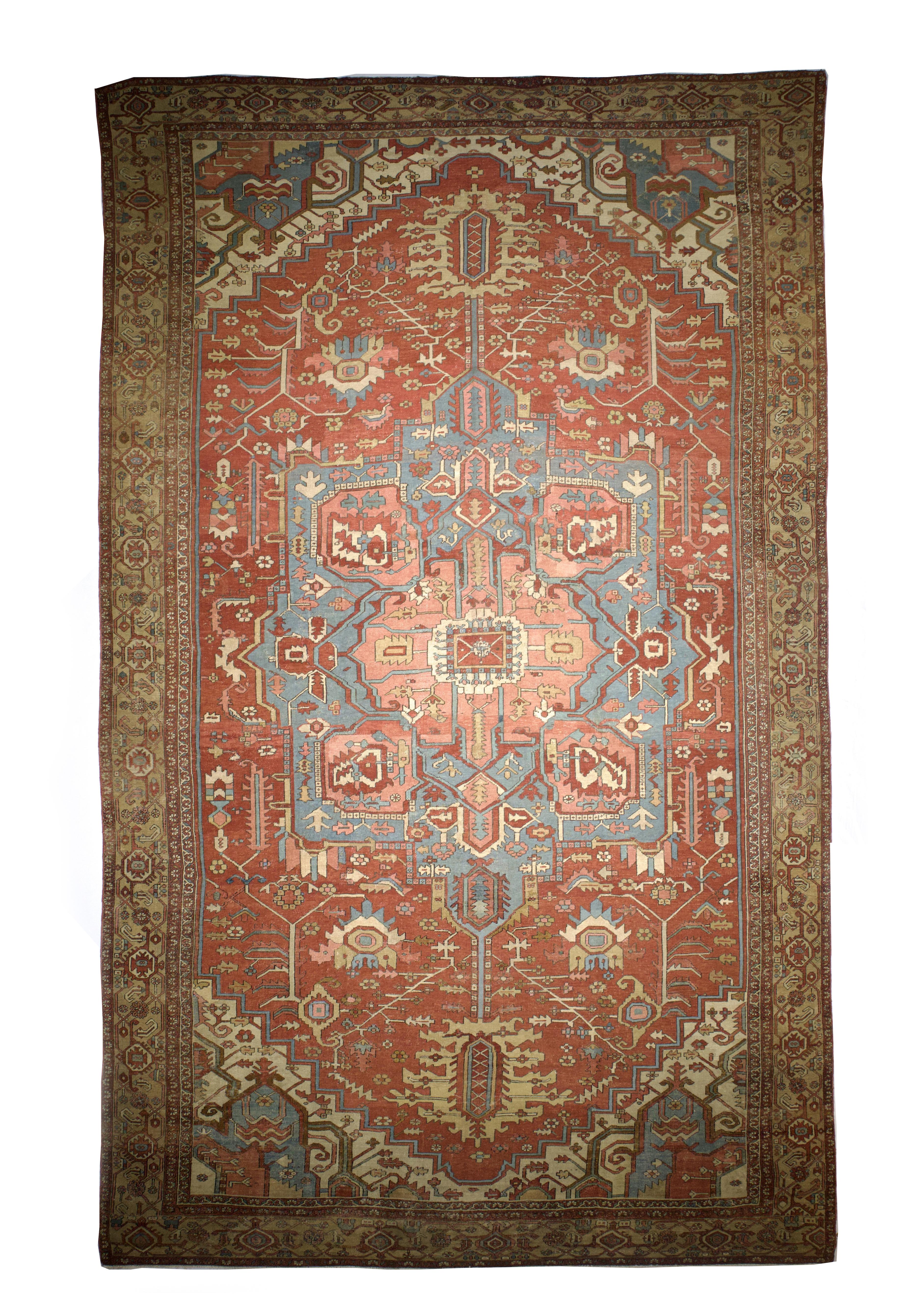 Antiker Serapi-Teppich 11'0'' x 18'6'' (Persisch) im Angebot